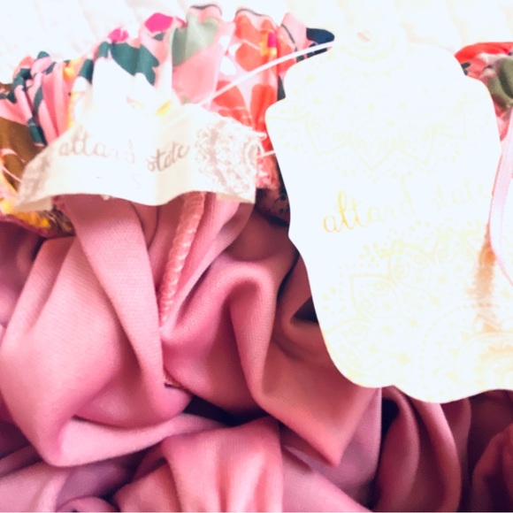 Altar'd State Pink Floral Higgins Dress Smocked Wide Straps Womens Sz S  NEW - Picture 12 of 15